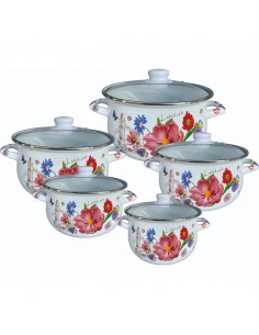 Šerpa set R54518H5G 18/20/22/24/26cm Bela sa Cvećem